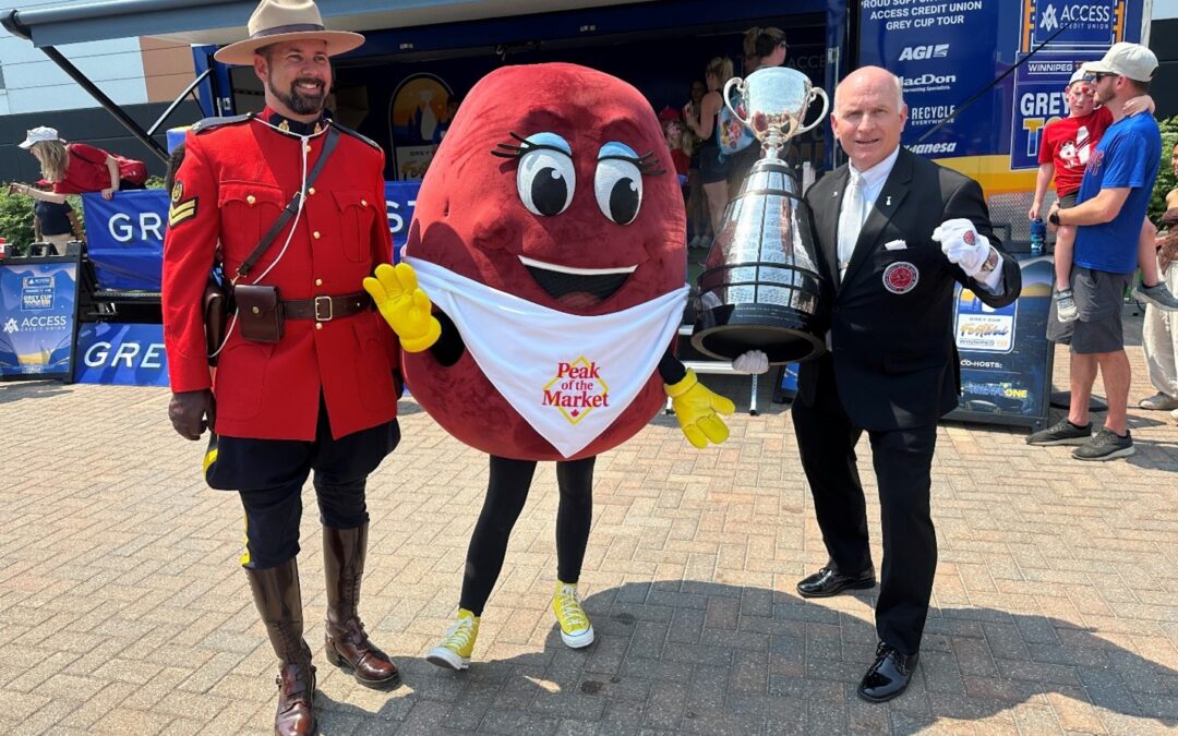 Peak of the Market invites CFL fans to meet mascot Rosie the Red Potato at 2025 Grey Cup Family Fun Zone 